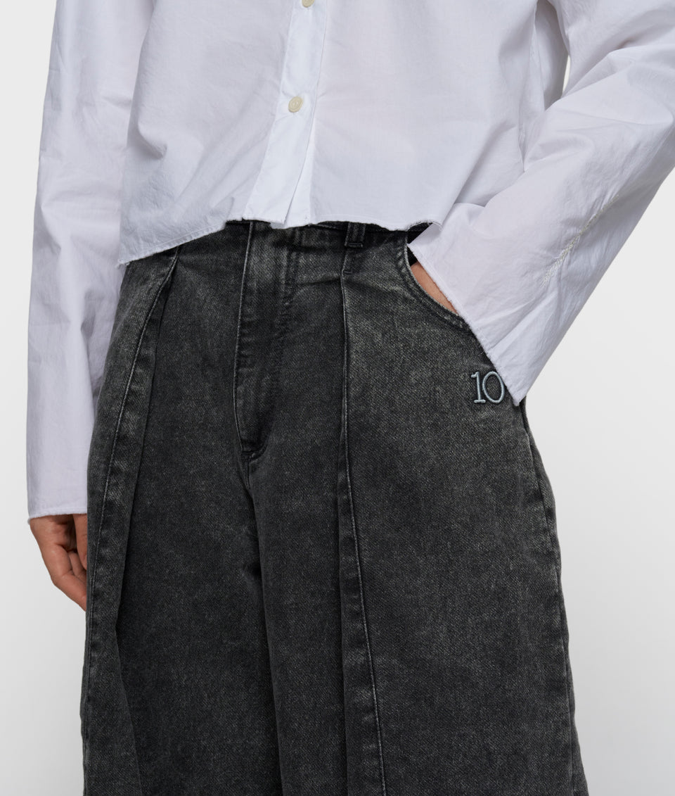 10 Days Denim Jogginghose Bar Black