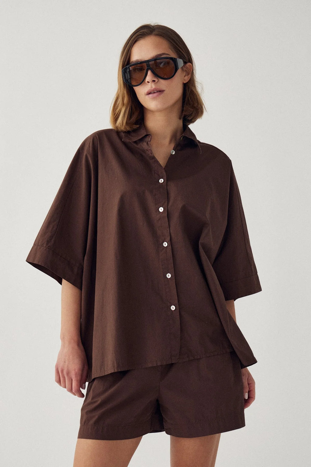 Noella N-Mazie Bluse Choclat braun