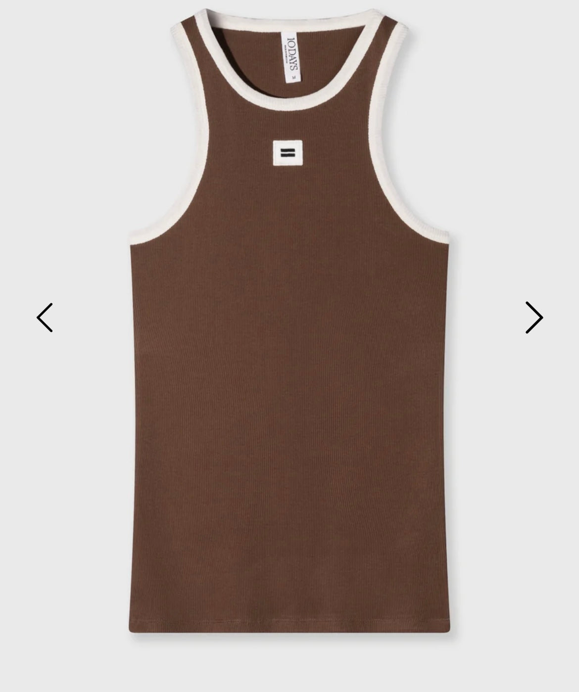 10 DAYS Tanktop Rib Contrast