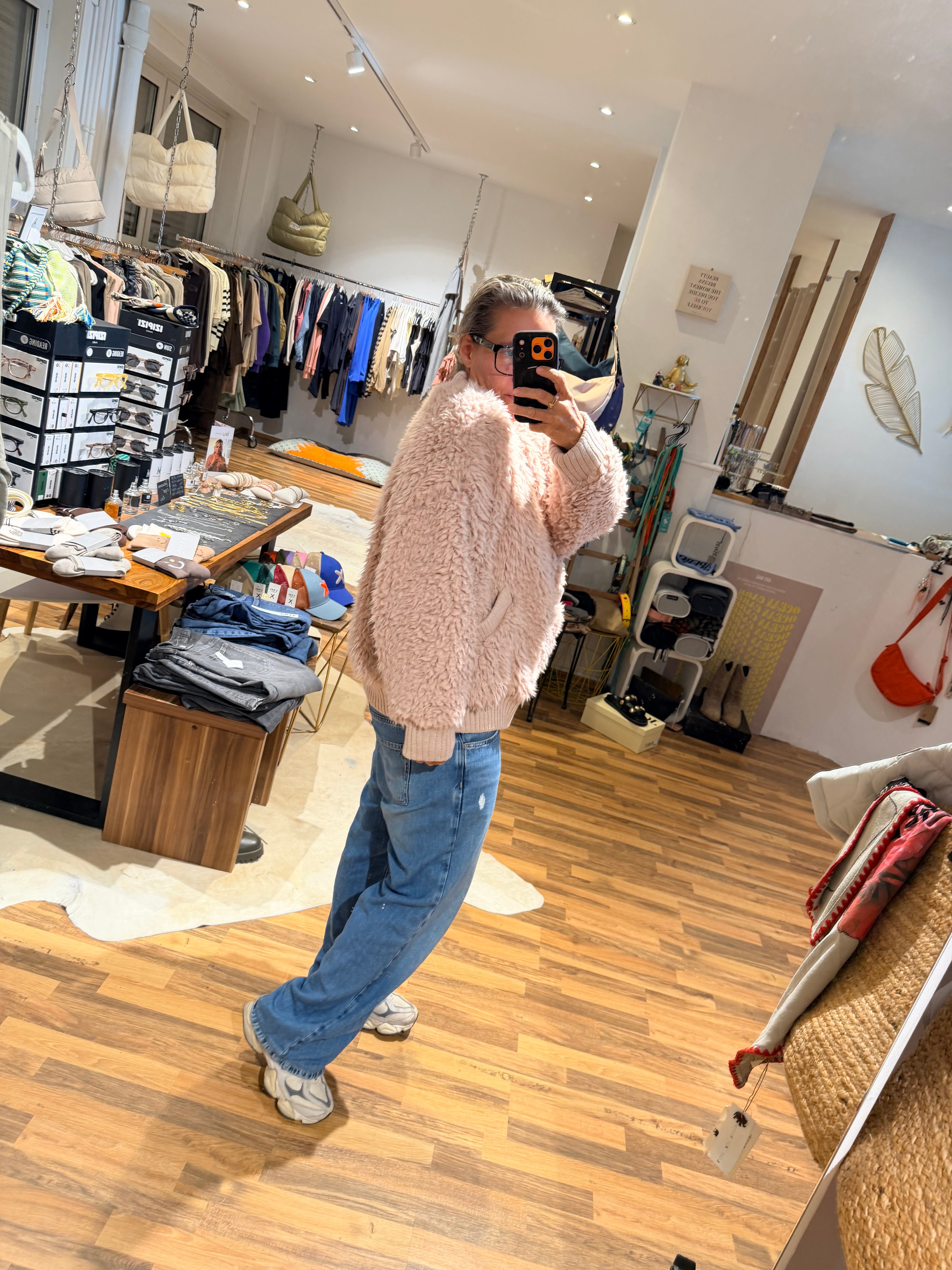 Liv Bergen Amsterdam New Teddy Jacke soft pink