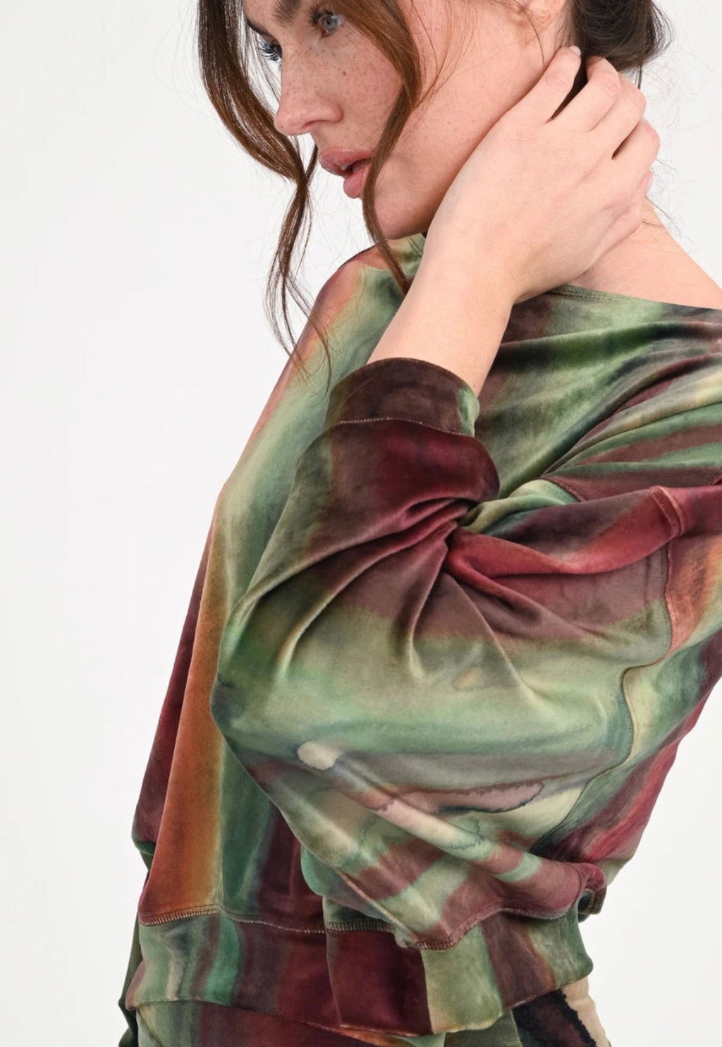 Love Joy Victory Velvet Cropped Sweatshirt Marti