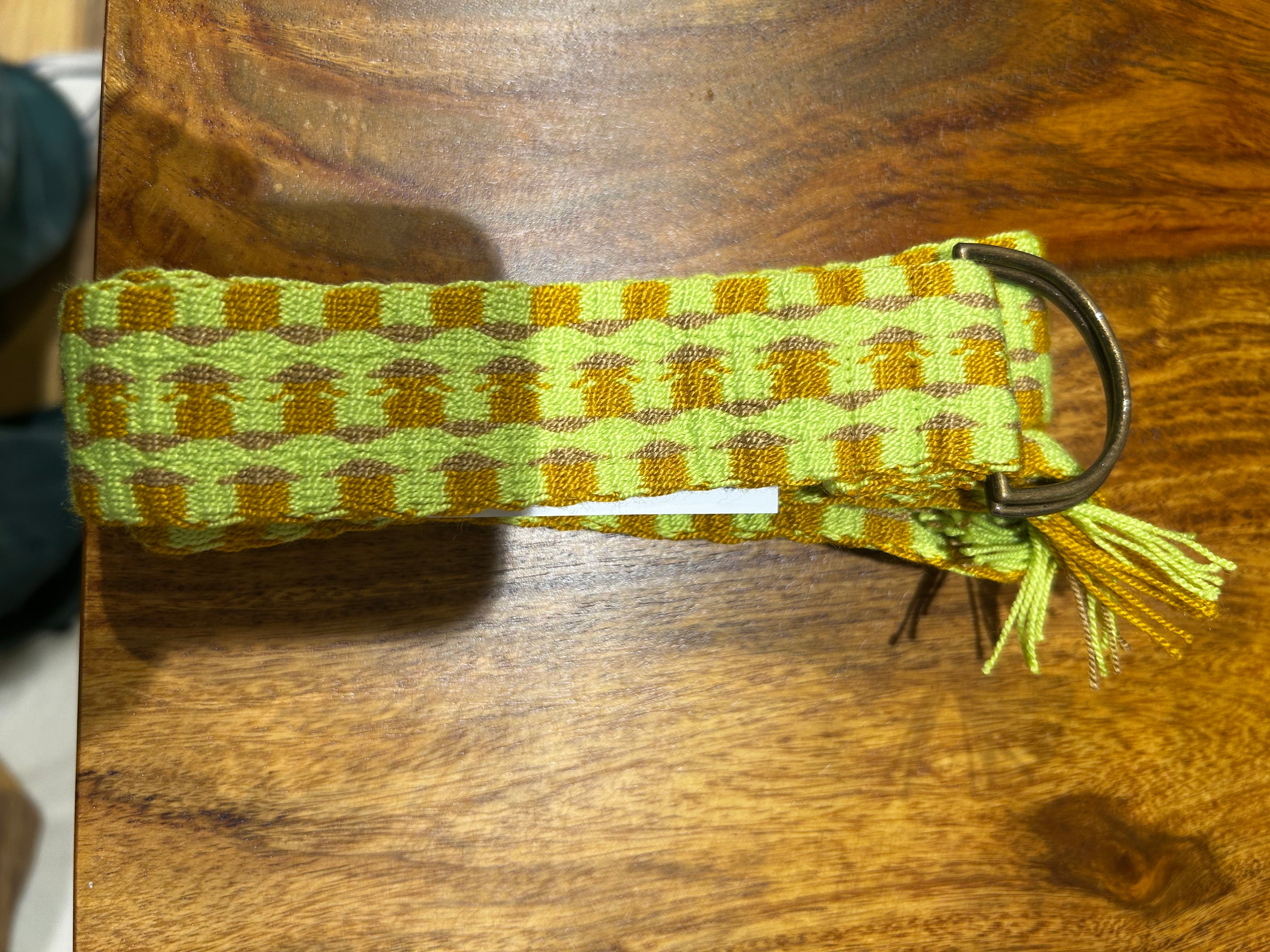 Guanabana Gürtel mit Schnalle neongelb ockerfarben