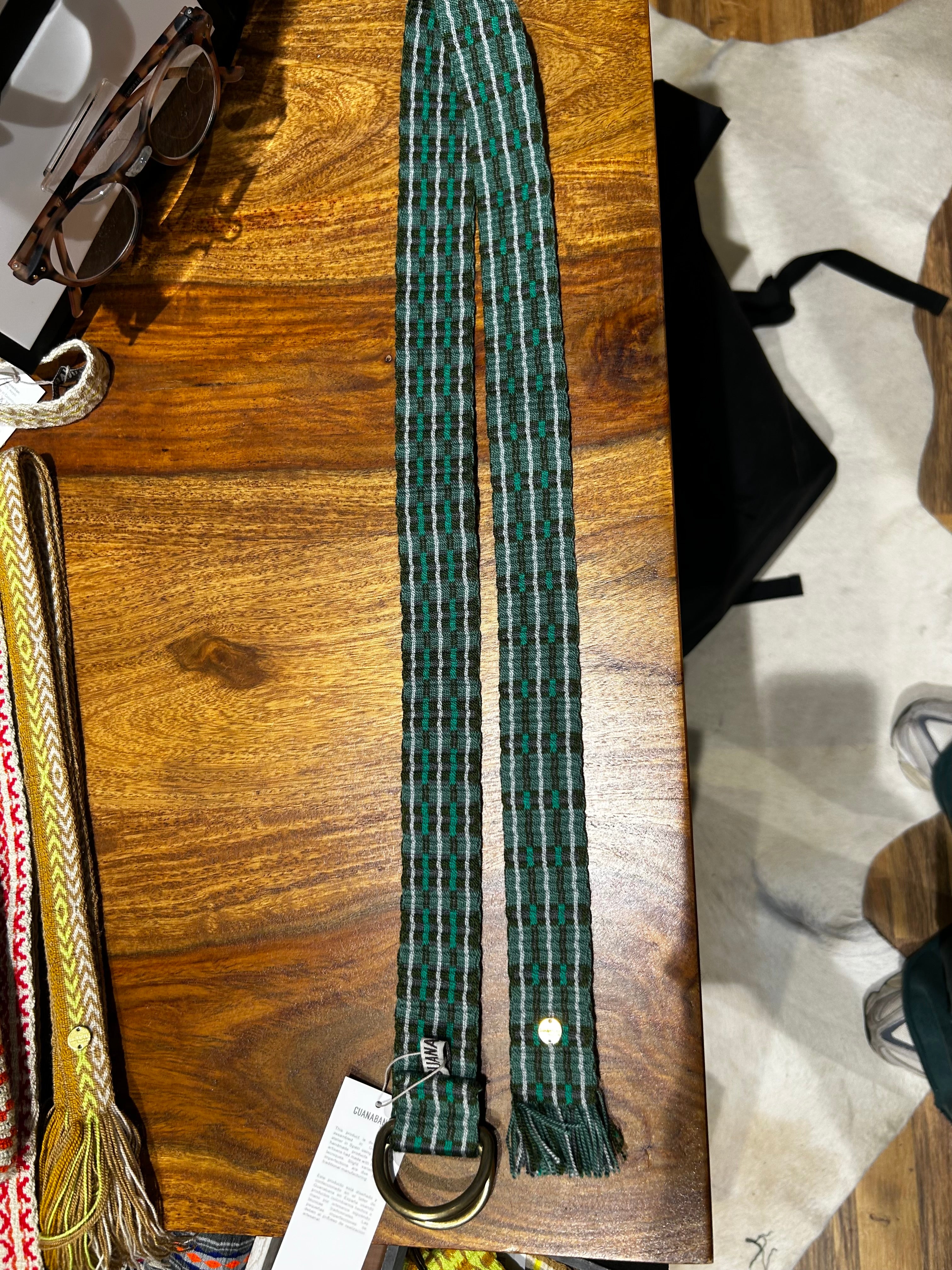 Guanabana Gürtel mit Schnalle grün