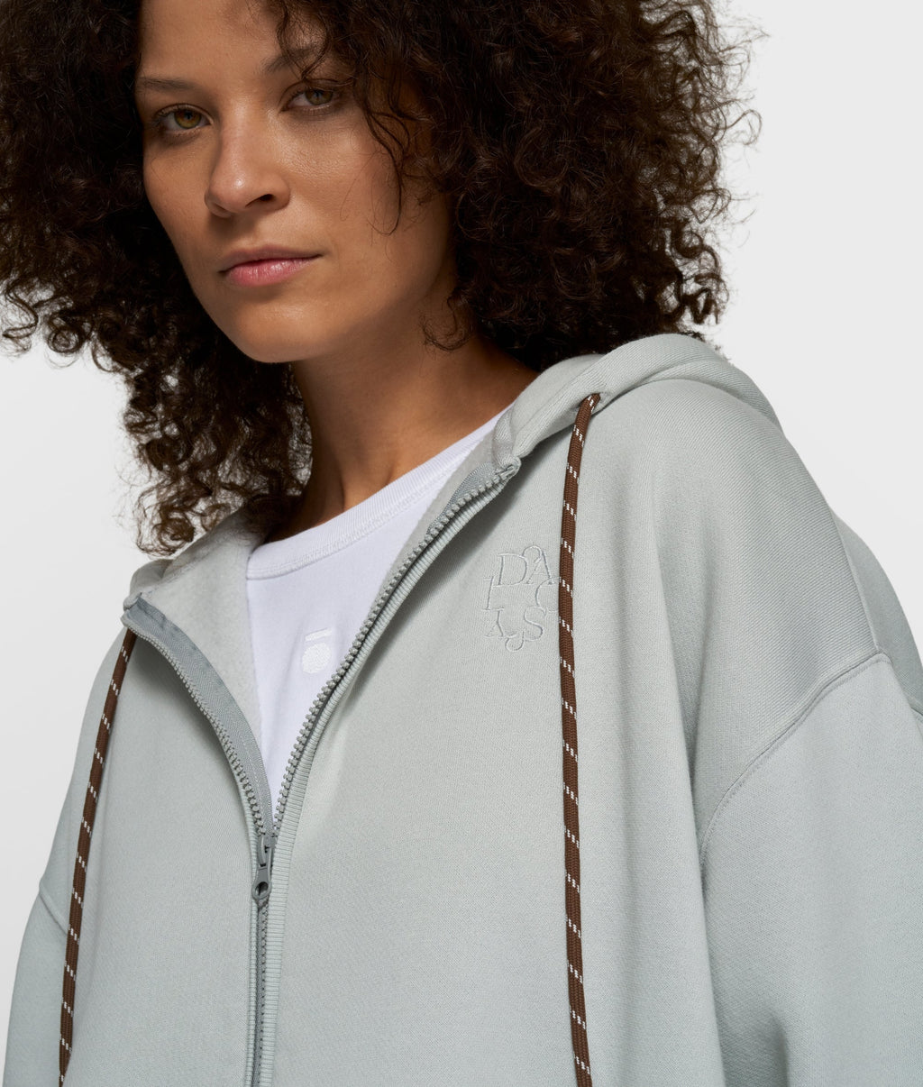 10 Days Statement Zip Hoodie Clean Blue