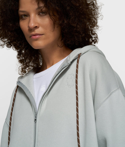 10 Days Statement Zip Hoodie Clean Blue