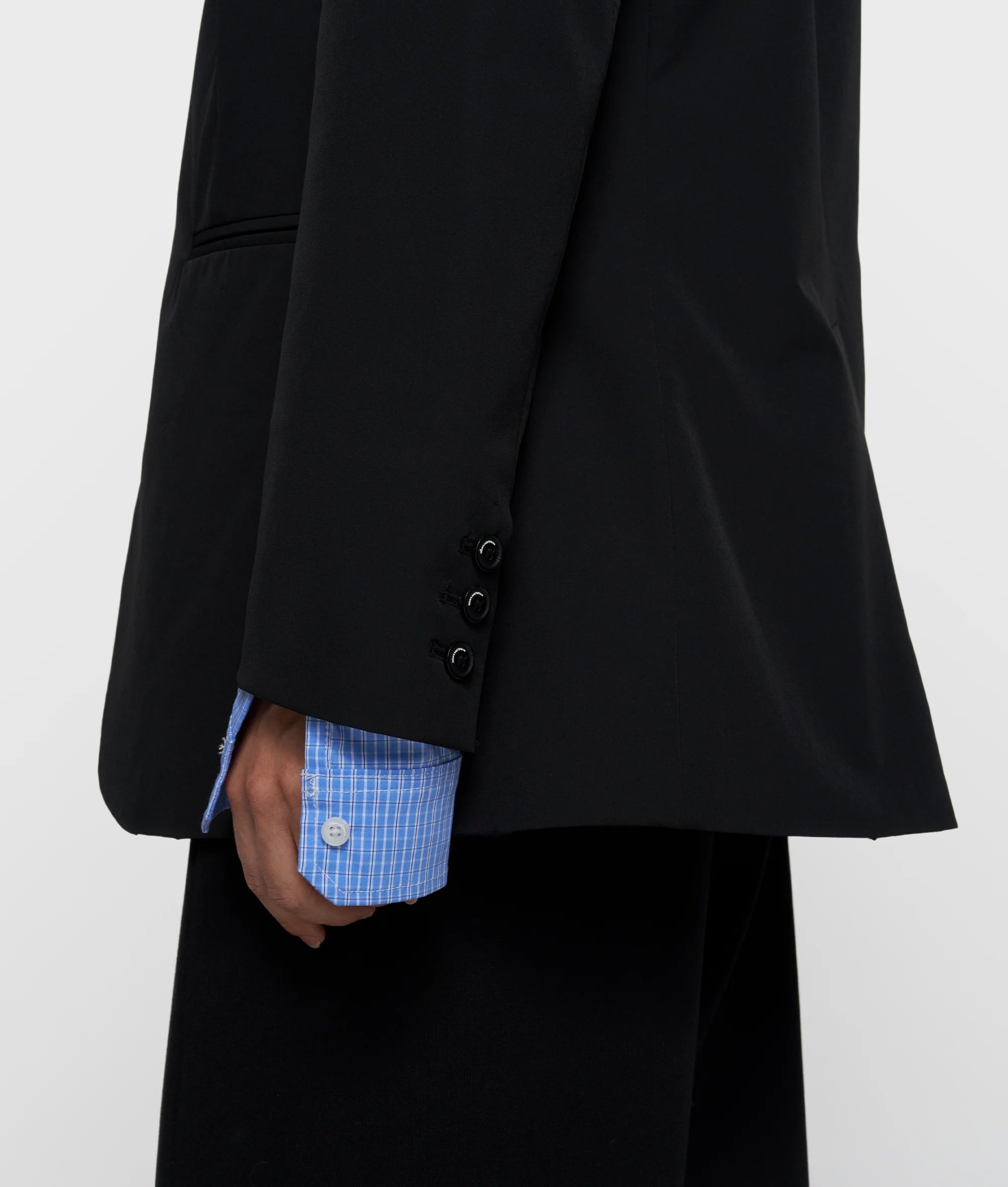 10 Days Travel Blazer mit doppeltem Ärmelaufschlag schwarz