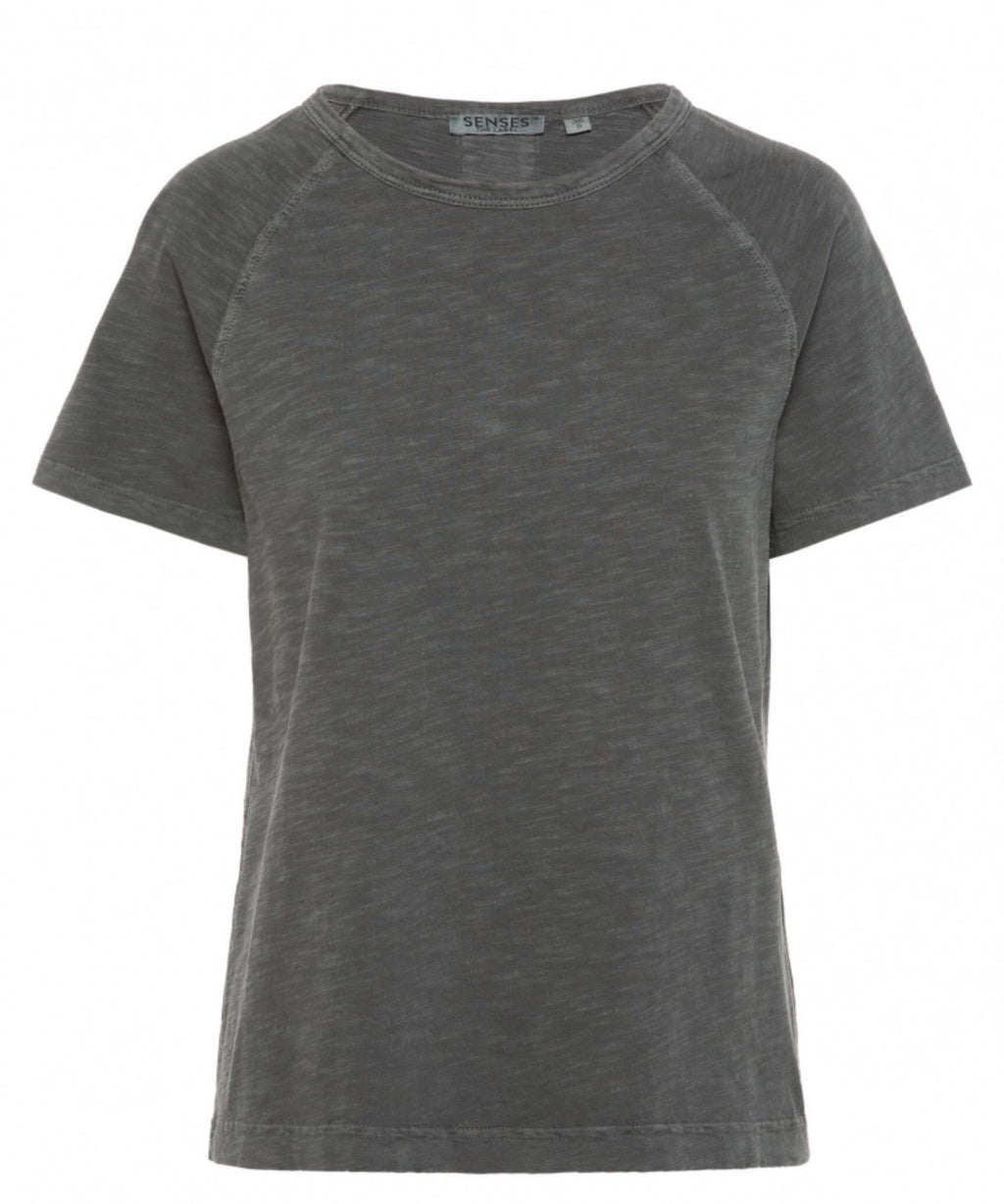 Senses The Label T-Shirt TAB:BY mit Raglanärmel in Vanilla oder anthrazit