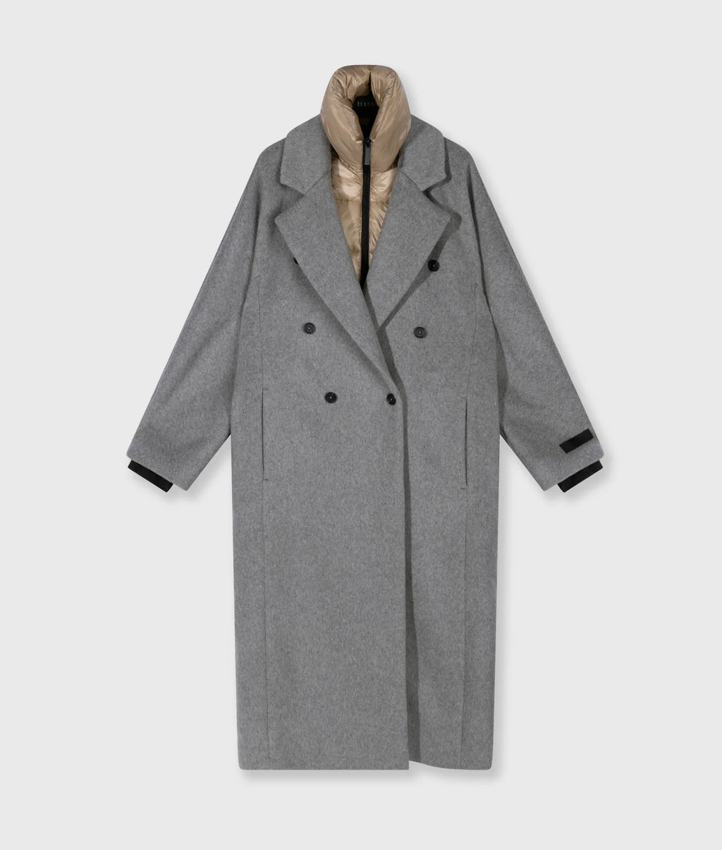 10 Days Wollmantel Chic in Farbe Grey Melee