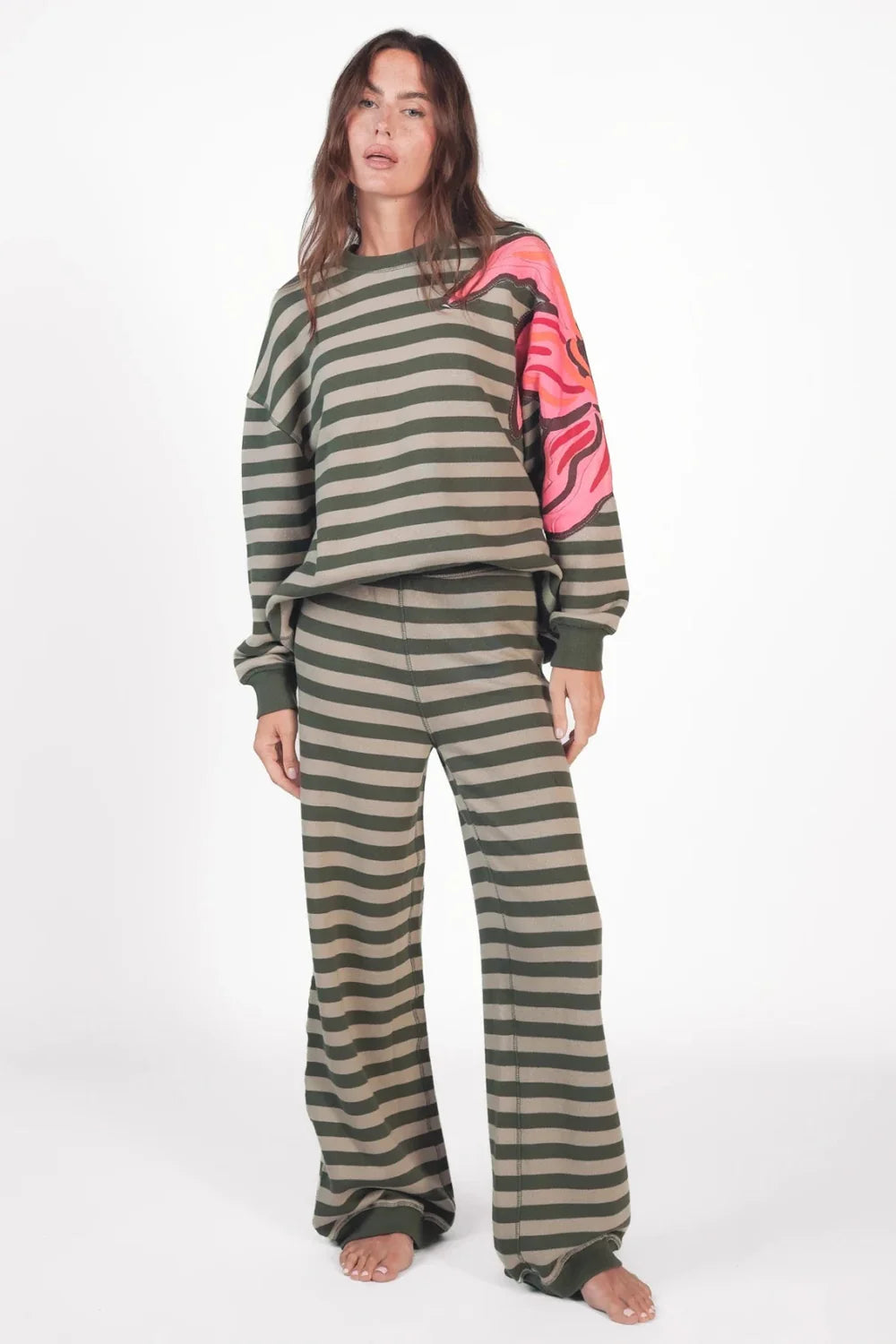 Love Joy Victory Wendbares Sweatshirt Stripes Honi
