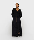 10 Days Wide Pants Popeline schwarz