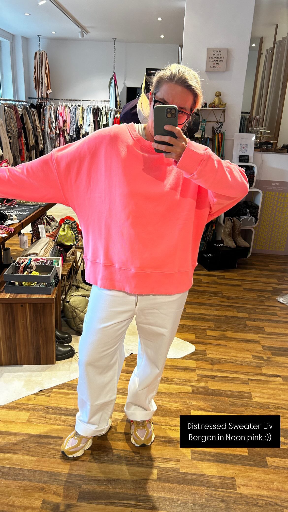 Liv Bergen Distressed Sweatshirt