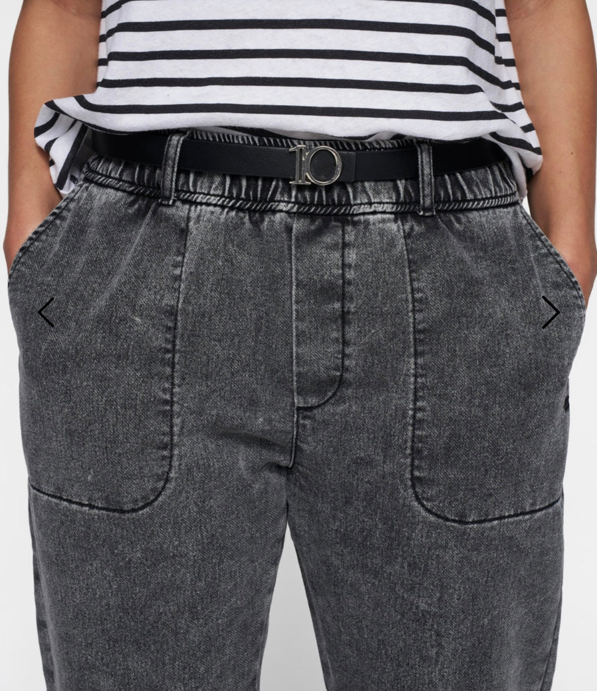 10 DAYS Monogramm Gürtel schwarz