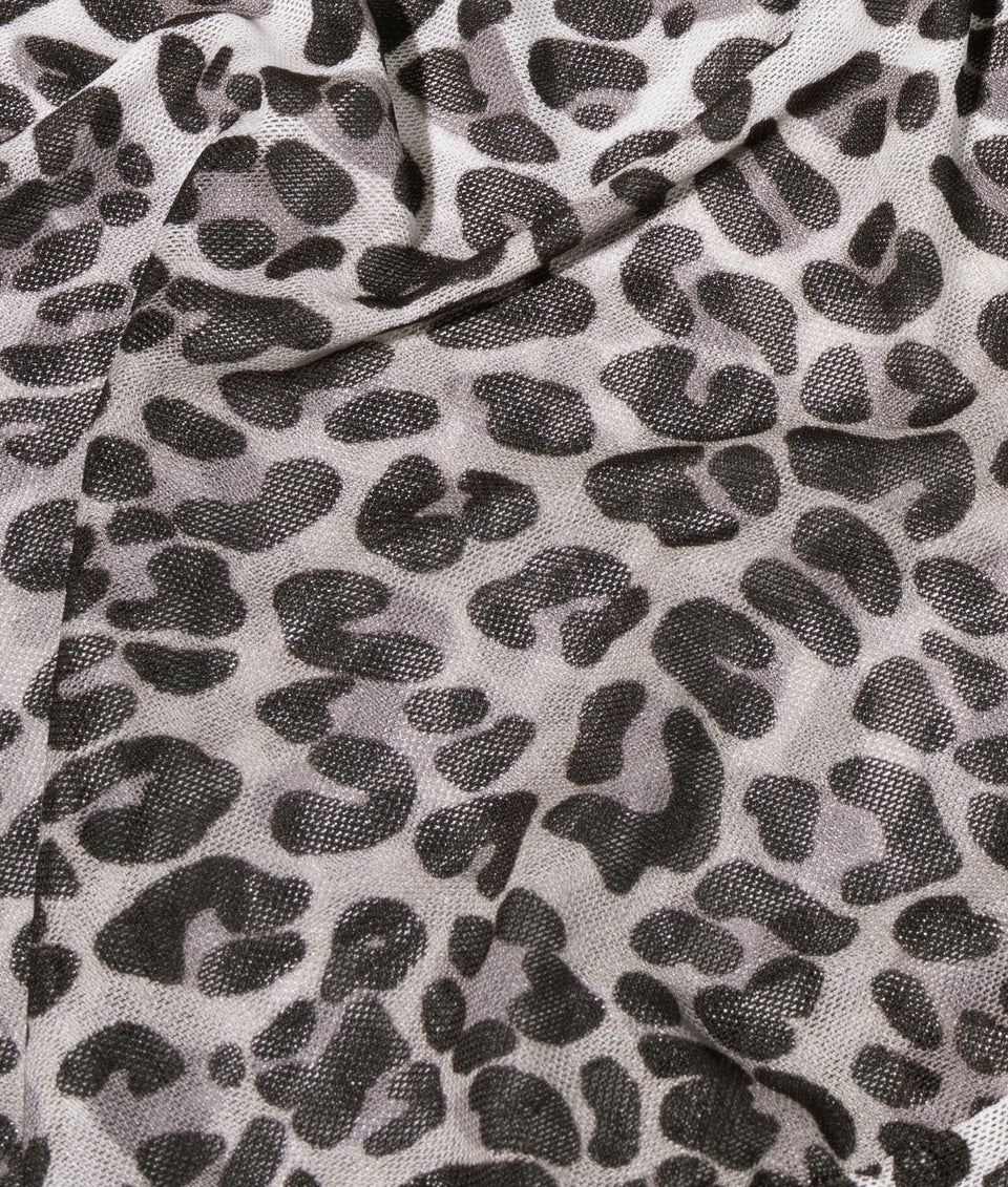 10 DAYS Mesh Longsleeve Leopard ecru