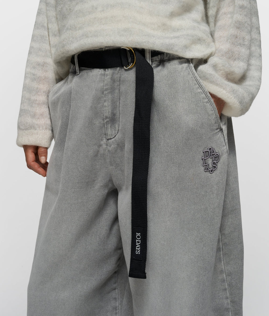 10 Days Wide Pants Jog Light Graphite ( hellgrau)