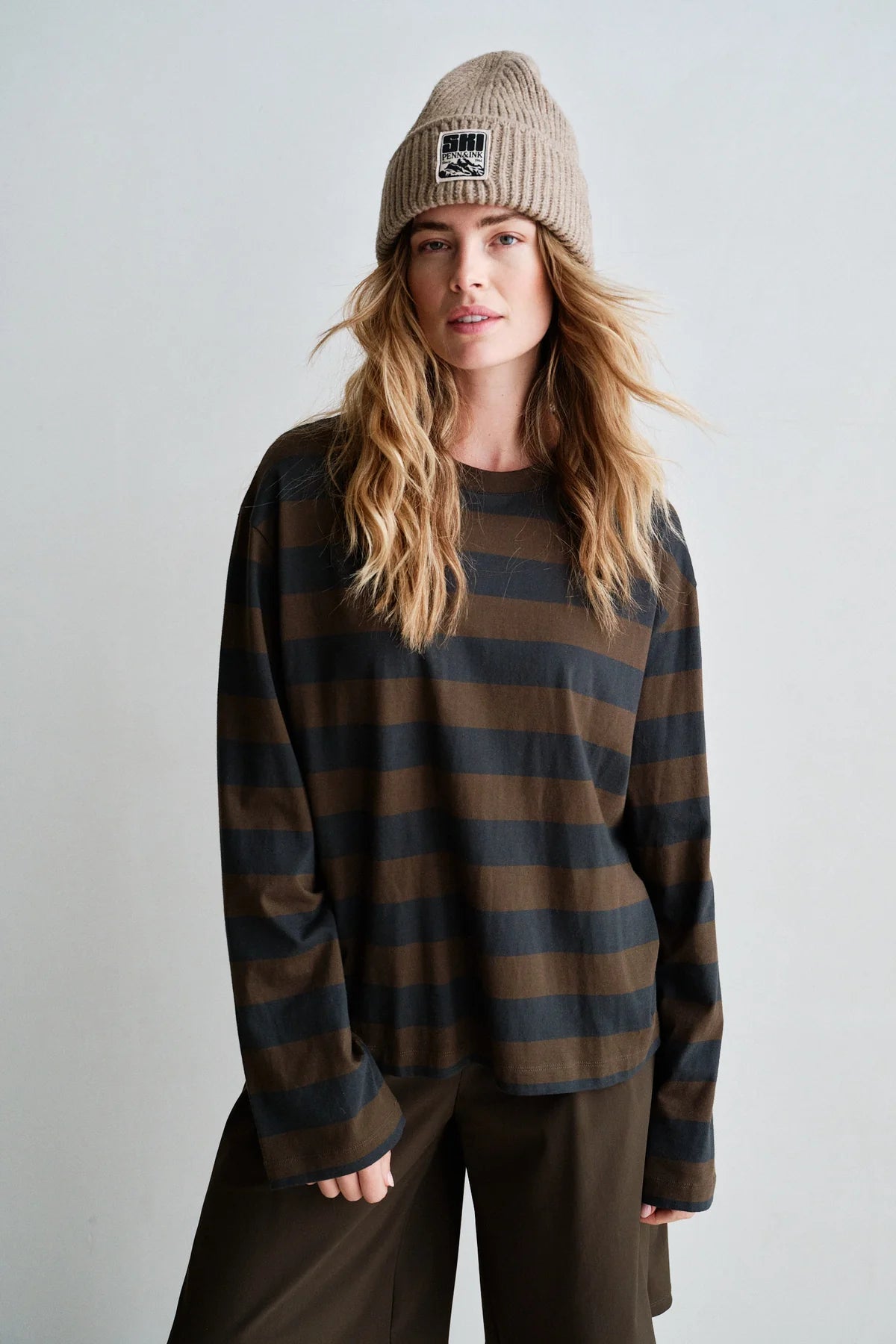 Penn&ink Longsleeve Tabac - Antra