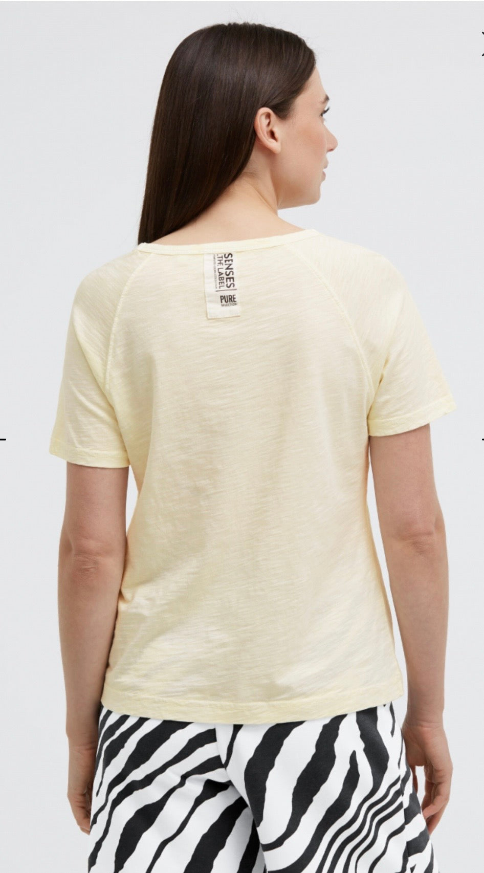 Senses The Label T-Shirt TAB:BY mit Raglanärmel in Vanilla oder anthrazit