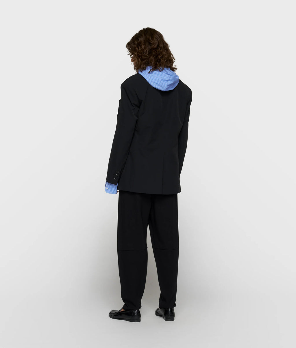 10 Days Travel Blazer mit doppeltem Ärmelaufschlag schwarz