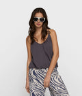 10 Days Top Gathered Neck Steelblue