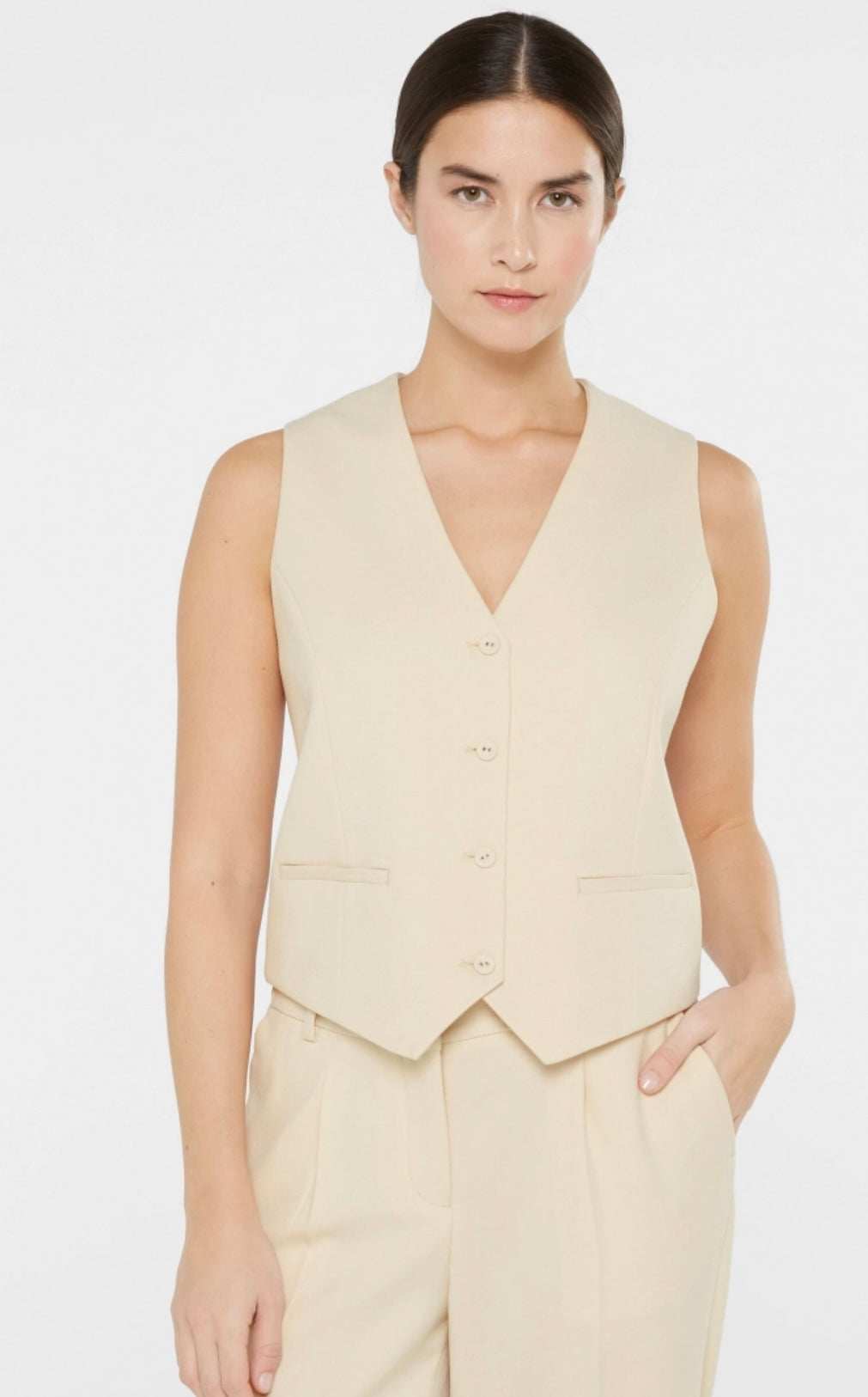 Anzug Weste Raw Cotton