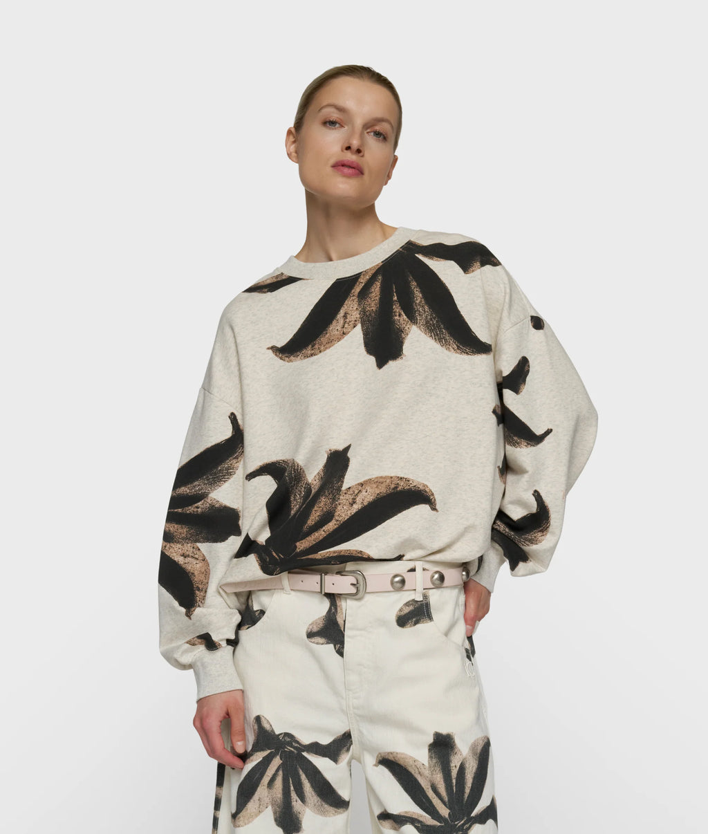 10 Days Sweater Flower Soft White Melee