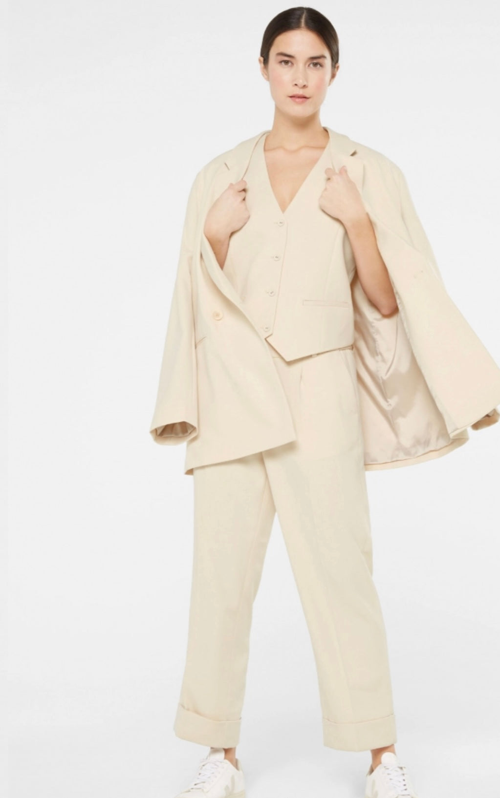 Anzug Weste Raw Cotton