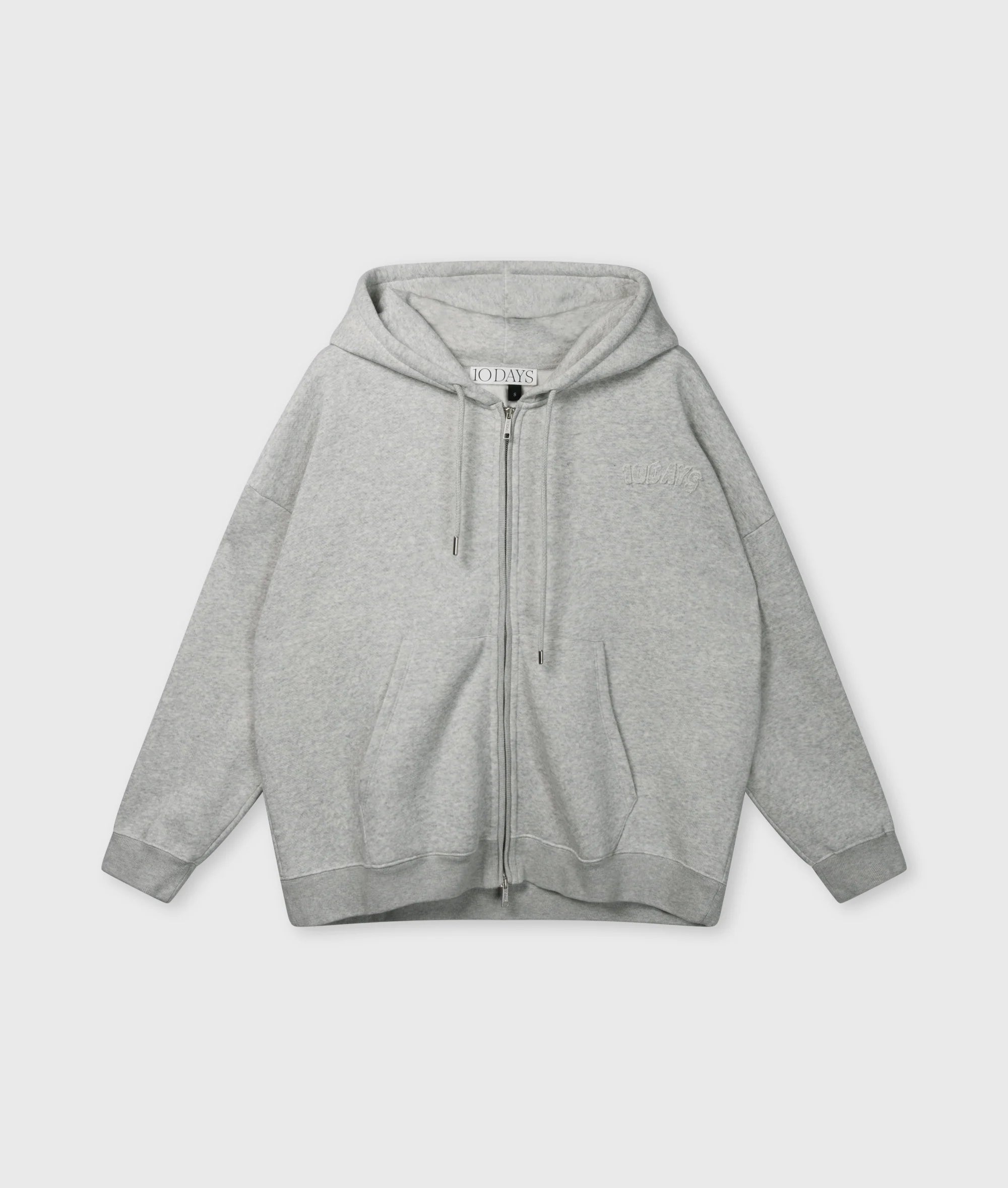 10 Days ZIP Jacket Light Grey Melee