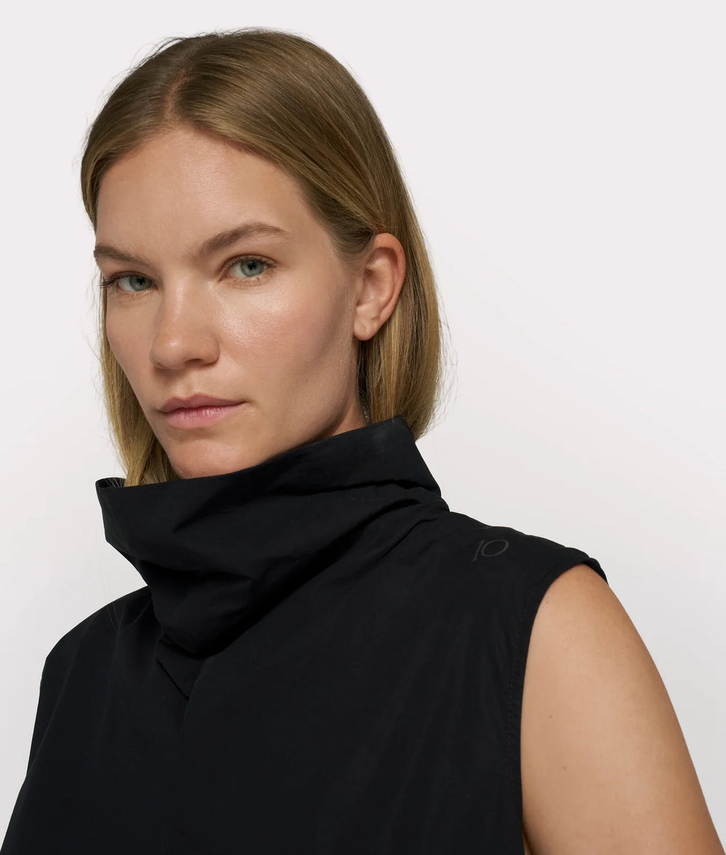 10 Days Drape Top Fleece schwarz