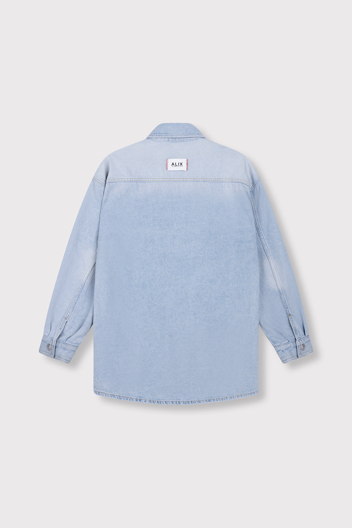 Alix The Label Denim Oversized Blouse