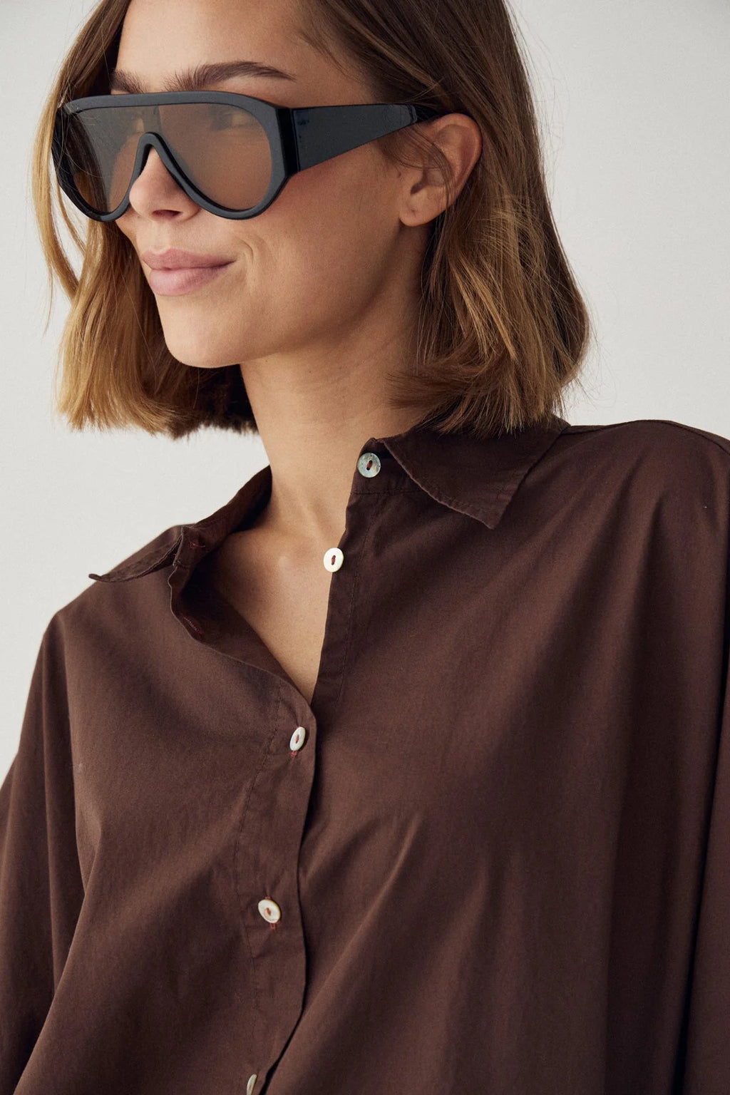Noella N-Mazie Bluse Choclat braun