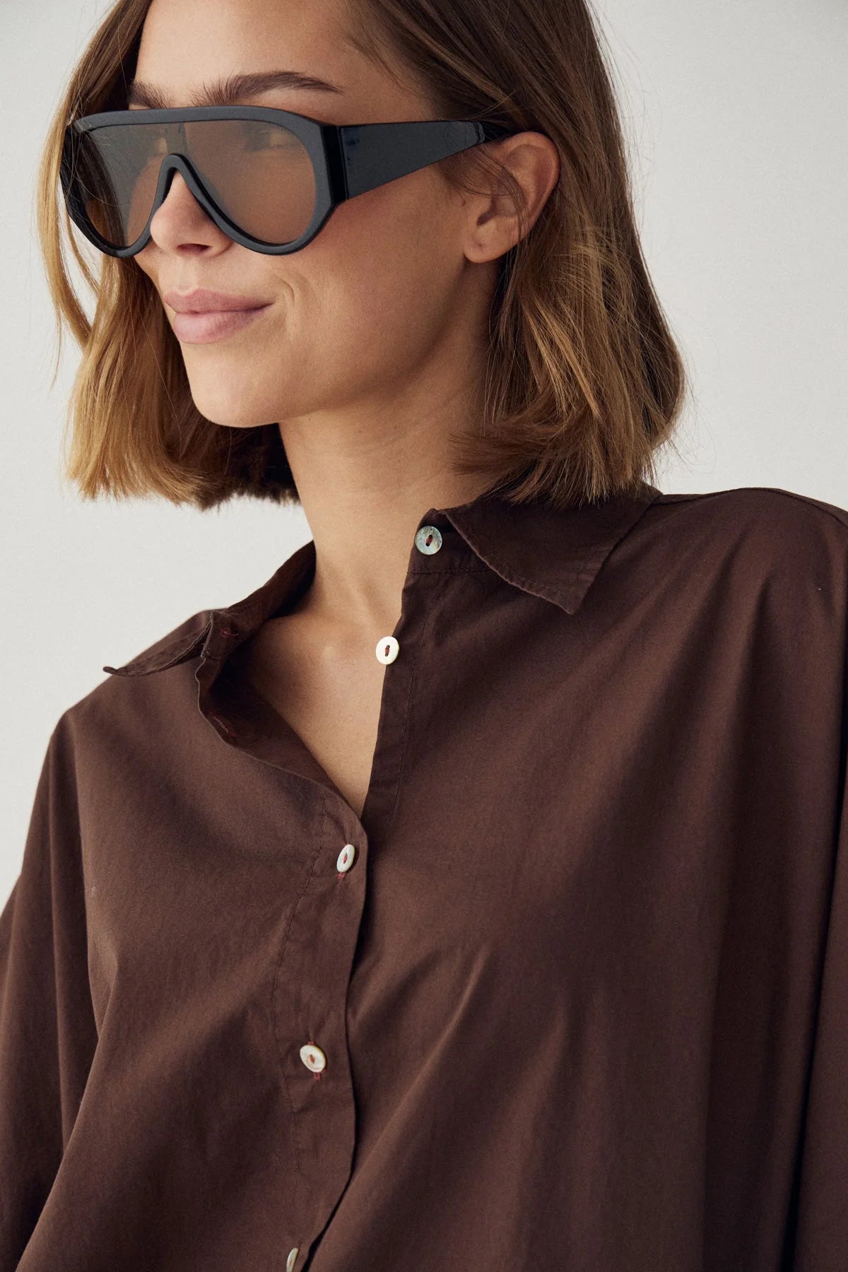 Noella N-Mazie Bluse Choclat braun