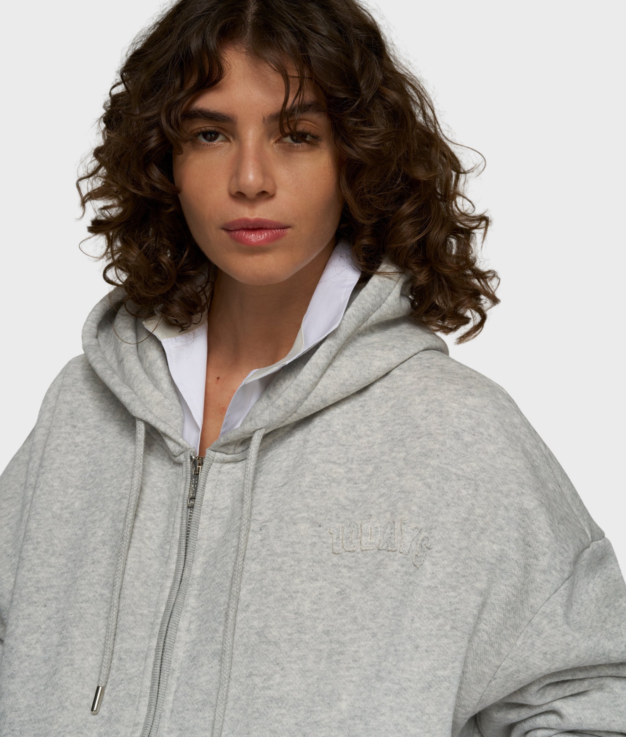 10 Days ZIP Jacket Light Grey Melee