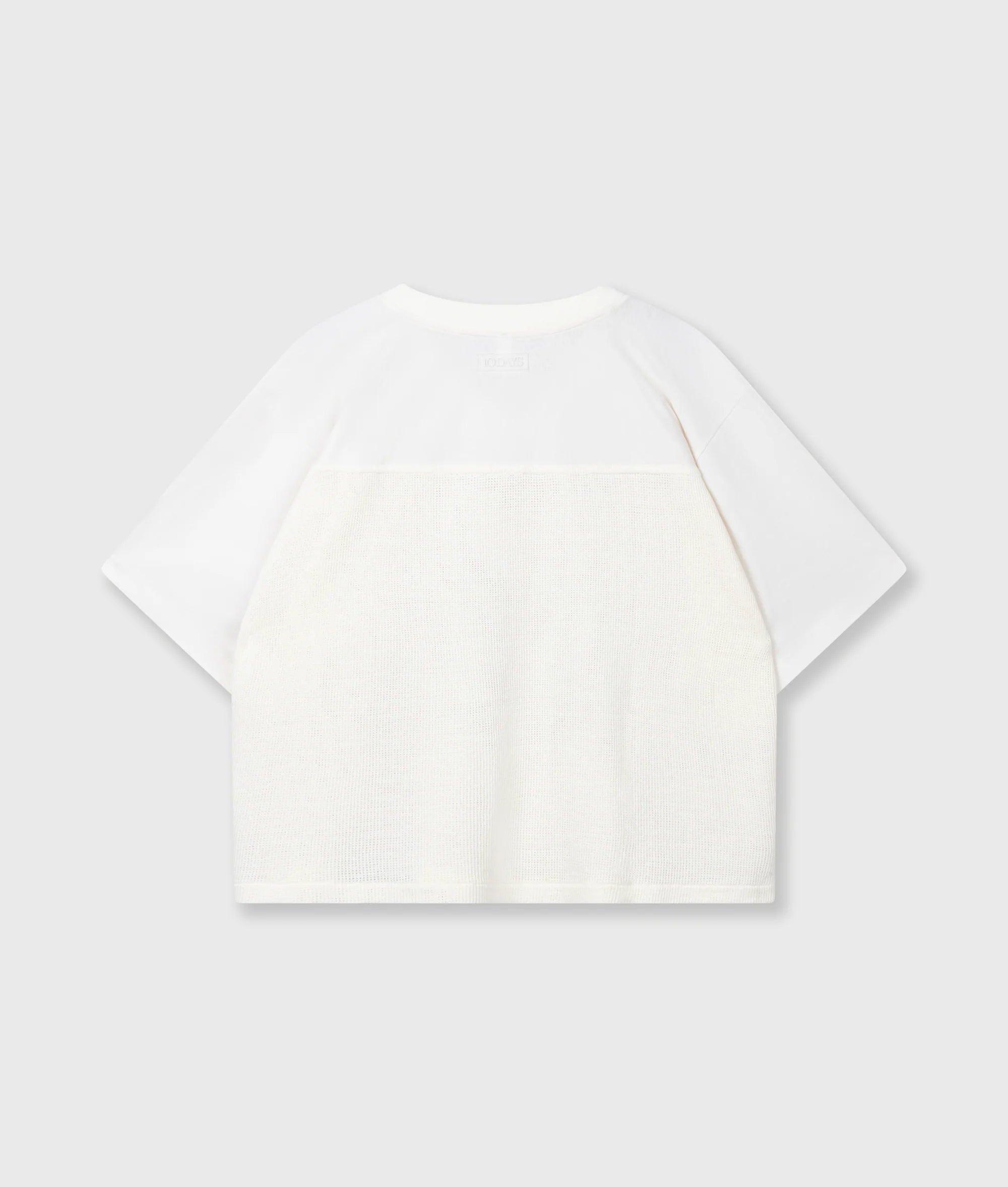 10 Days Mesh Baseball Tee Shirt ecru