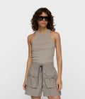 10 Days Tank Top Rib Farbe Fog