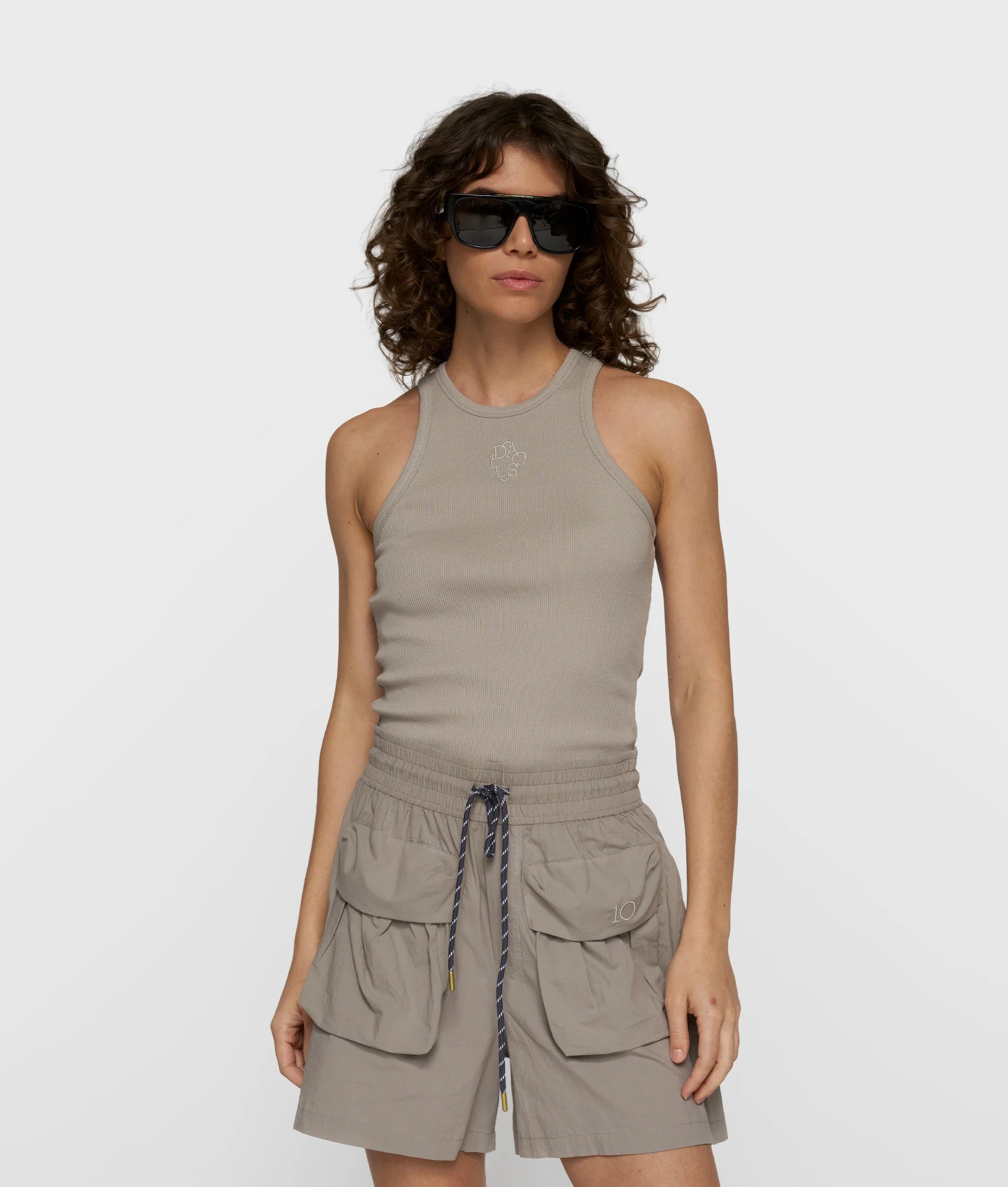 10 Days Tank Top Rib Farbe Fog
