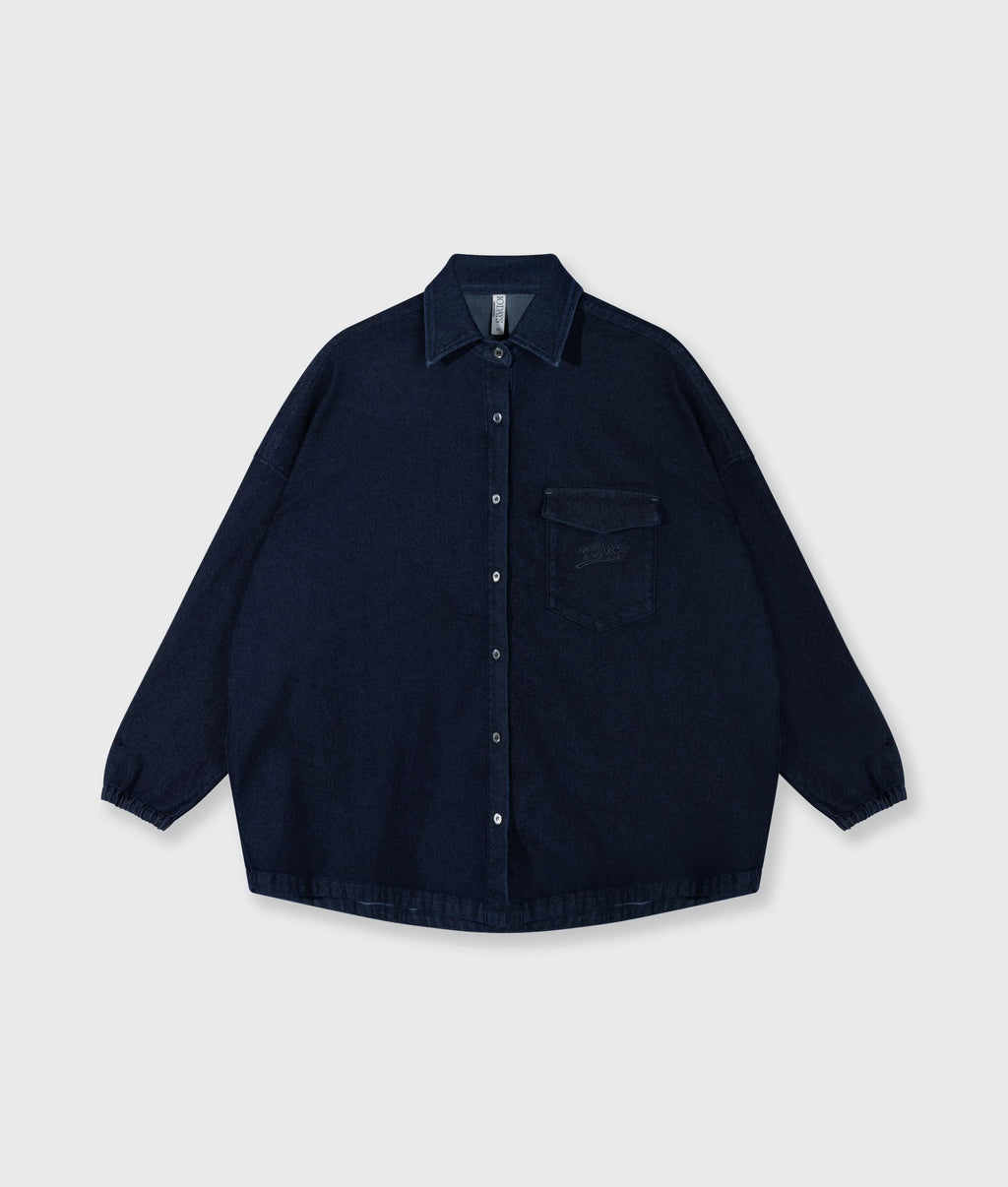 10 Days Chambray Bluse dunkelblau