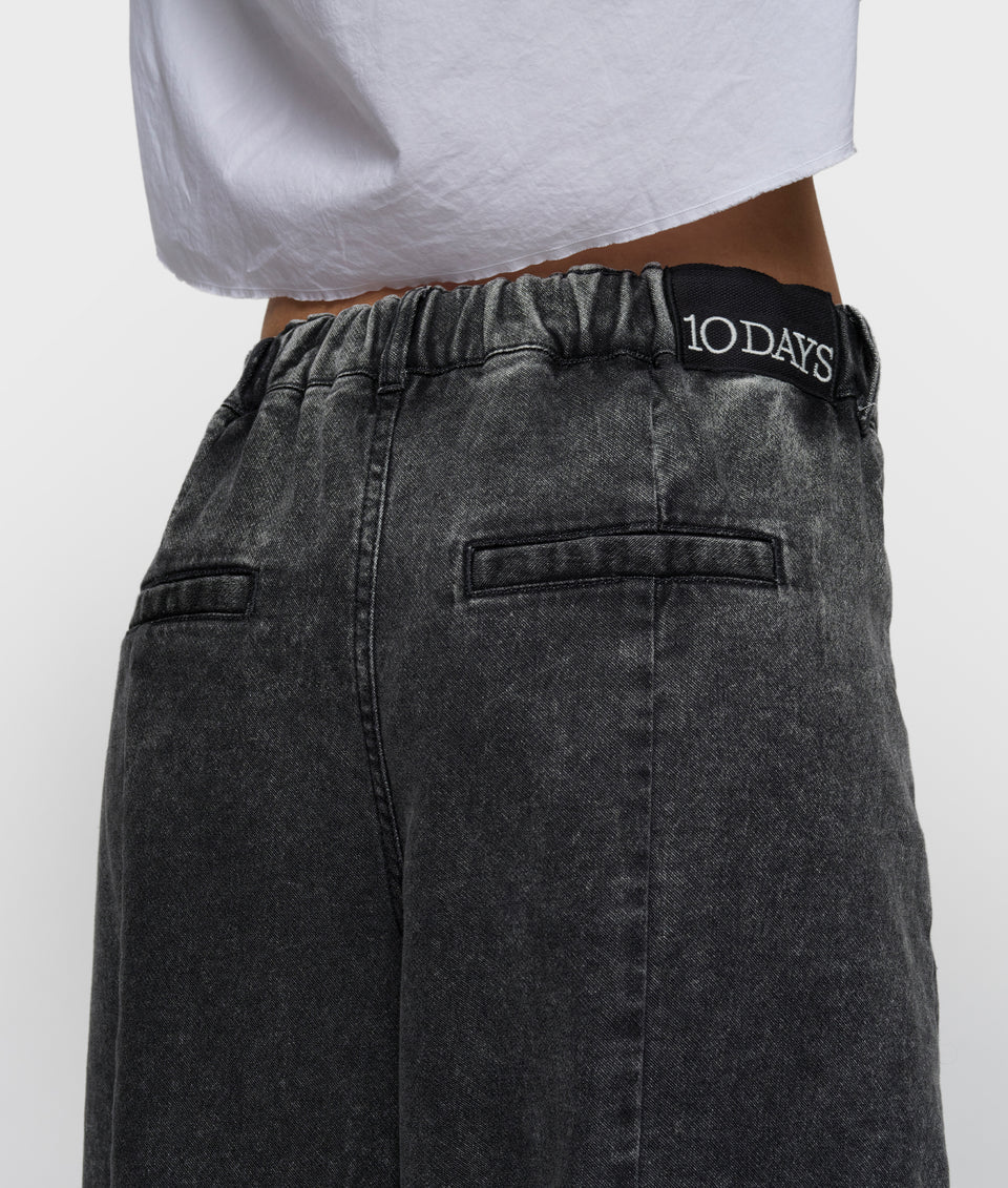 10 Days Denim Jogginghose Bar Black