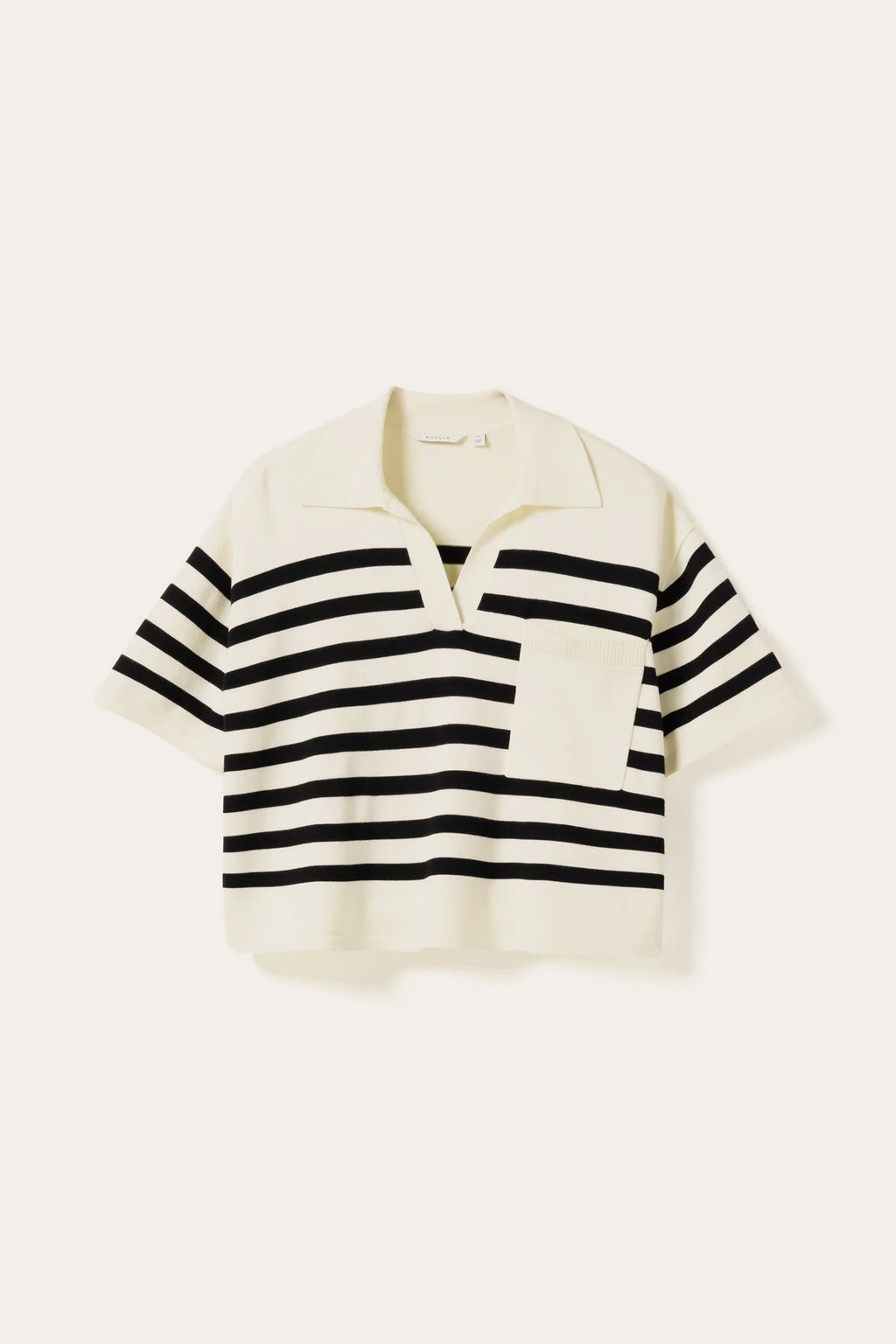 Noella N-Maryann Knit Darryll Black Stripe Strick Shirt