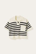 Noella N-Maryann Knit Darryll Black Stripe Strick Shirt