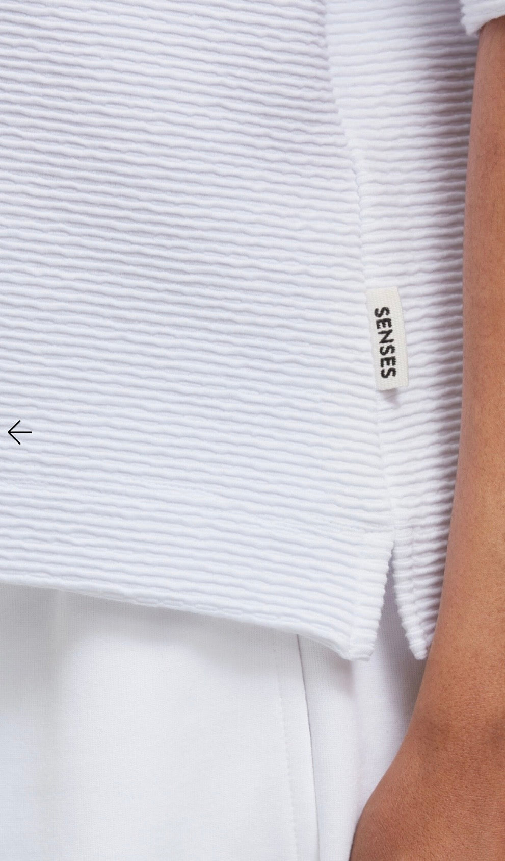 Senses The Label strukturiertes Kurzarm Sweatshirt SO:Y optic white