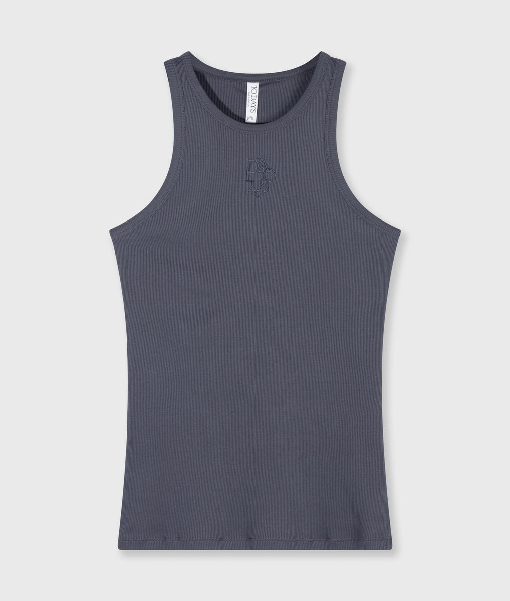 10 Days Tank Top Rib Steel Blue
