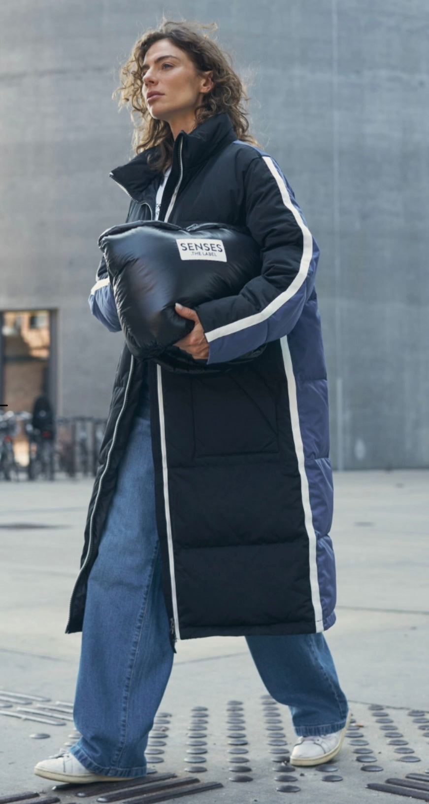 Senses The Label Sportive Steppjacke OKLA:HOMA im colourdesign Black