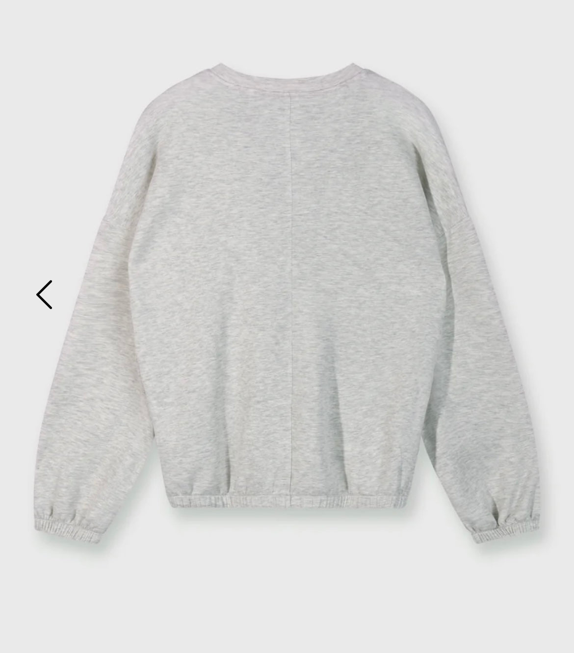 10 DAYS Soft Scuba Dance Sweater White Grey Melee