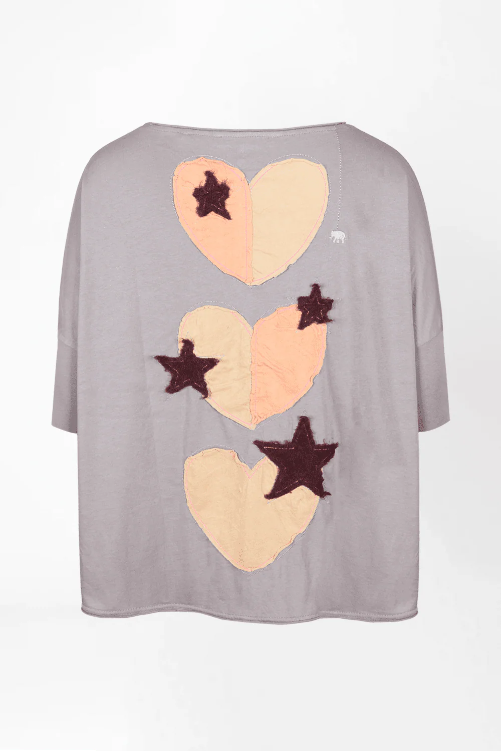 Love Joy Victory Oversized T-Shirt Papu mit Rückenapplikation