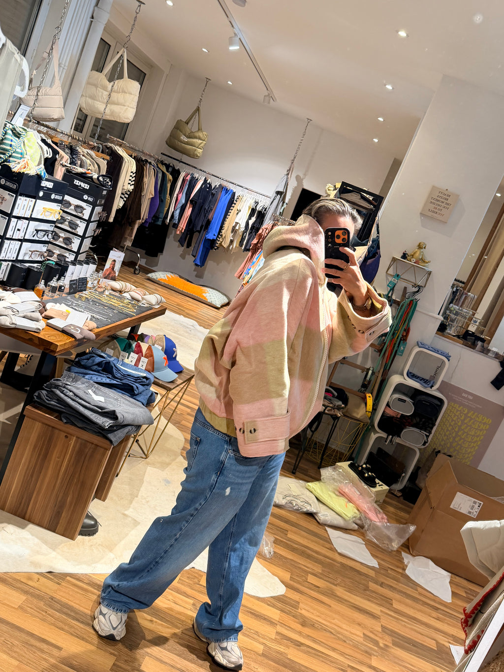 Liv Bergen Zamira Check Wolljacke oversized