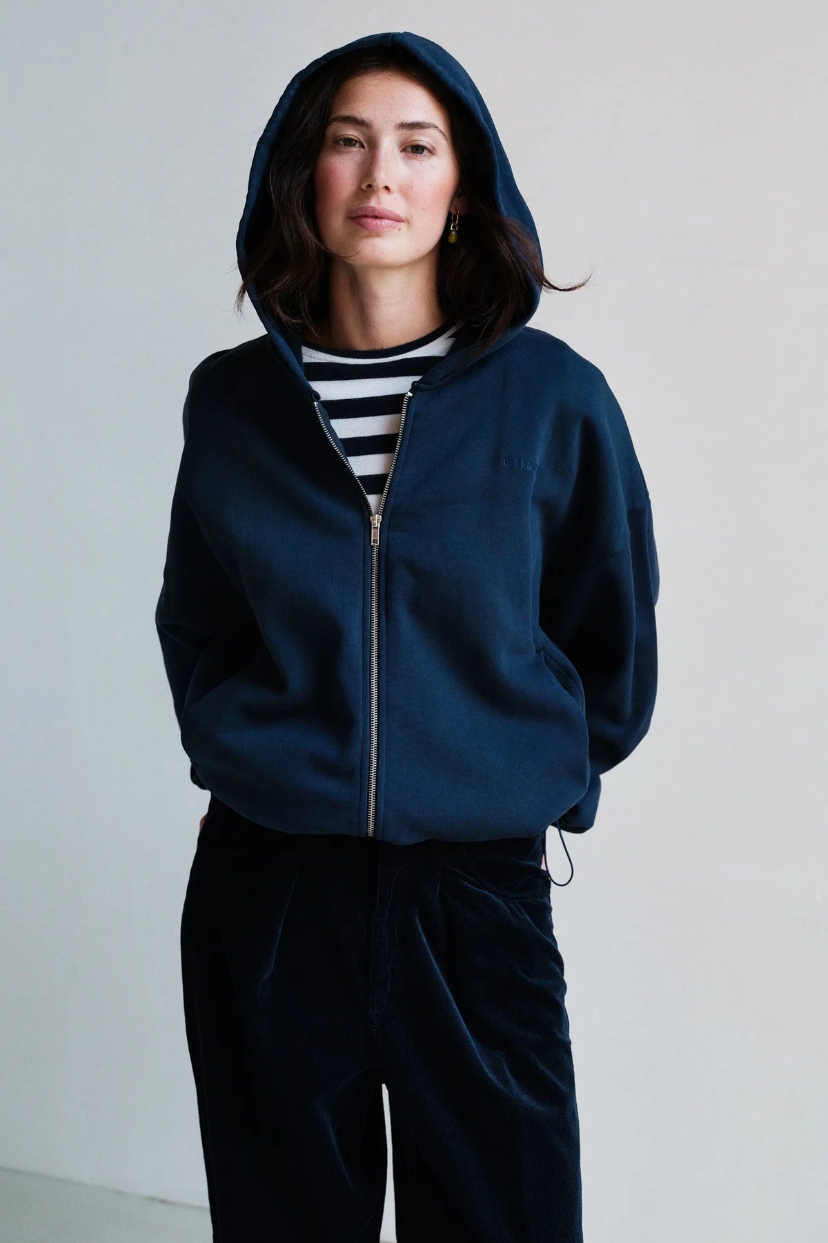 Penn&ink Jacke Navy blau mit Print (W26T1347LTD)