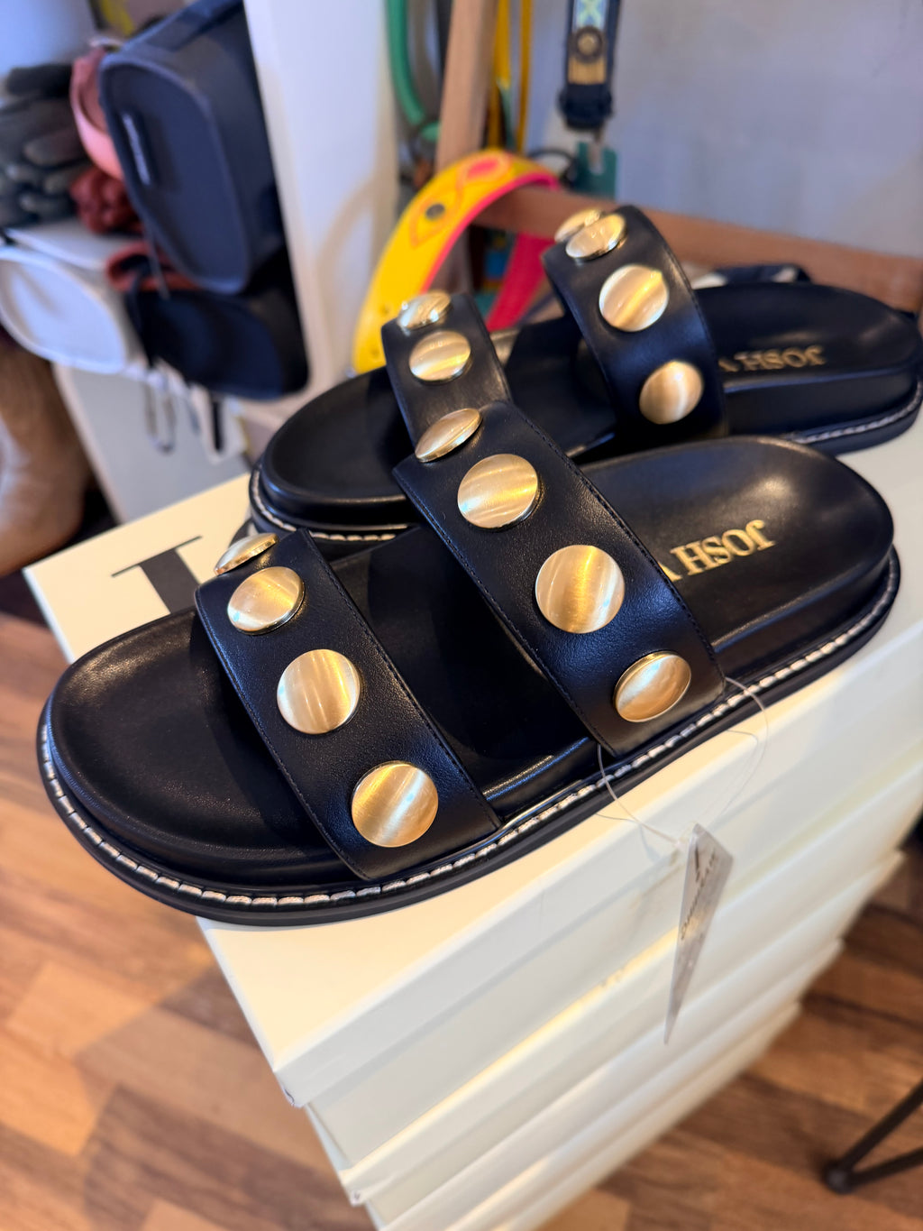 Josh V Eileen Sandalen schwarz mit Nieten