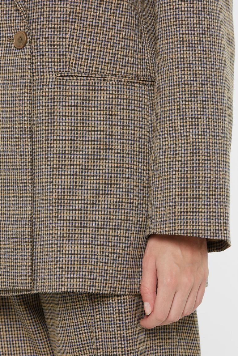 SENSES The Label Blazer FLO:RENCE mit Karo Muster und oversized Silhouette