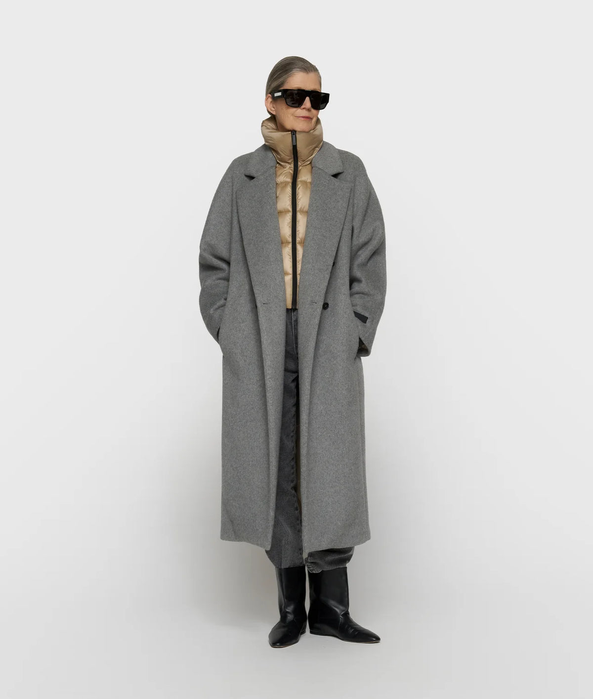 10 Days Wollmantel Chic in Farbe Grey Melee