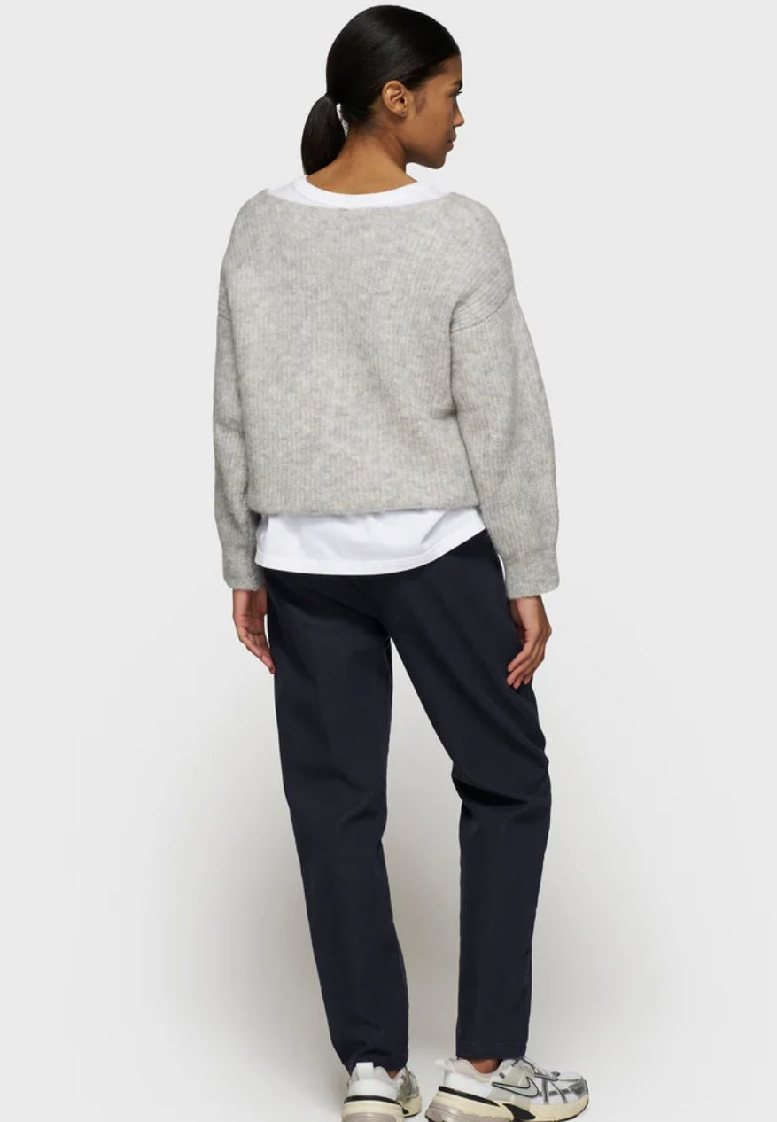 10 DAYS Belted Pants Dark Navy