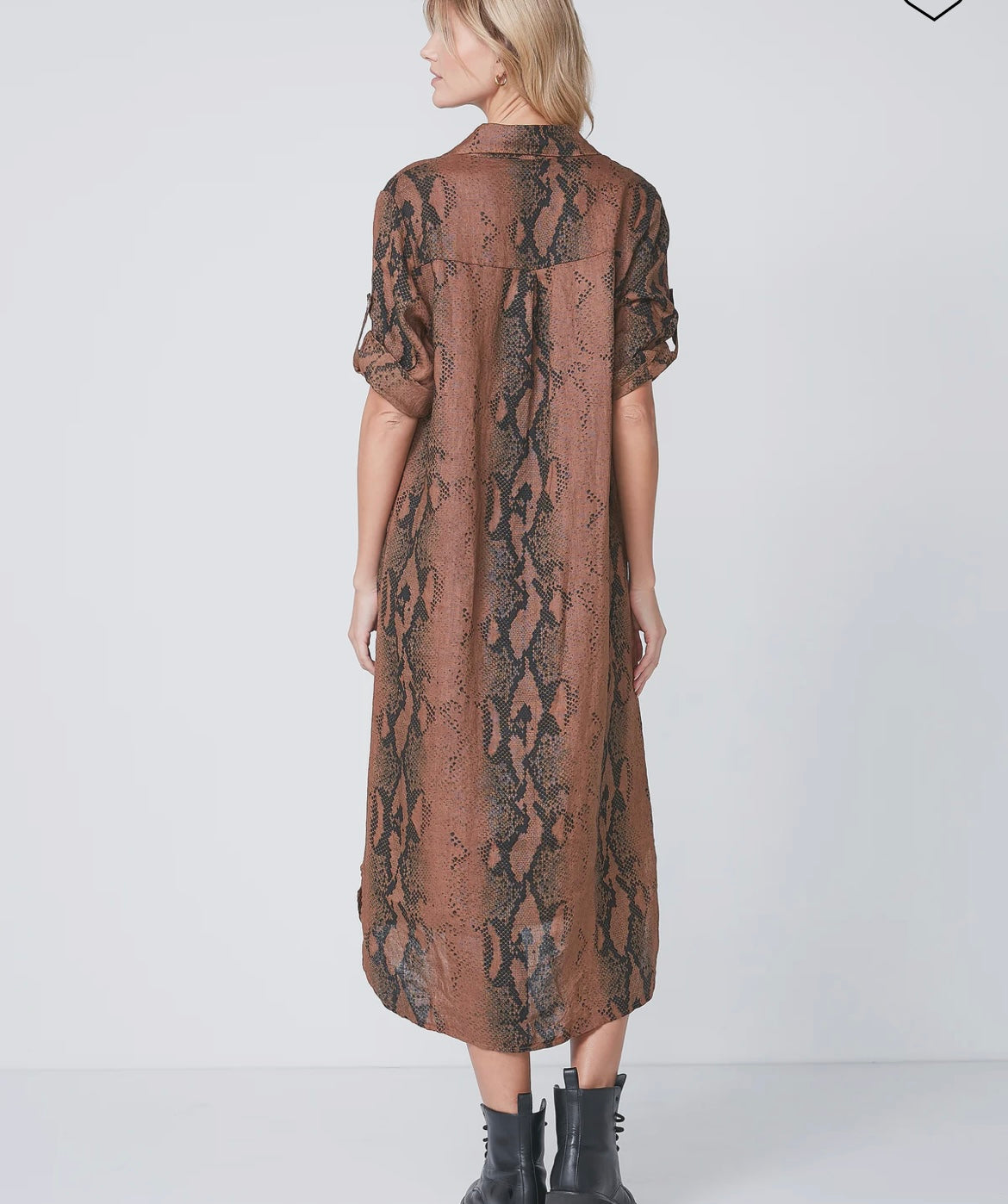 Nü Rosalil Leinenkleid